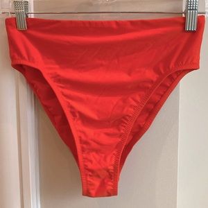 NWOT Athleta bikini swim bottoms mid rise high leg